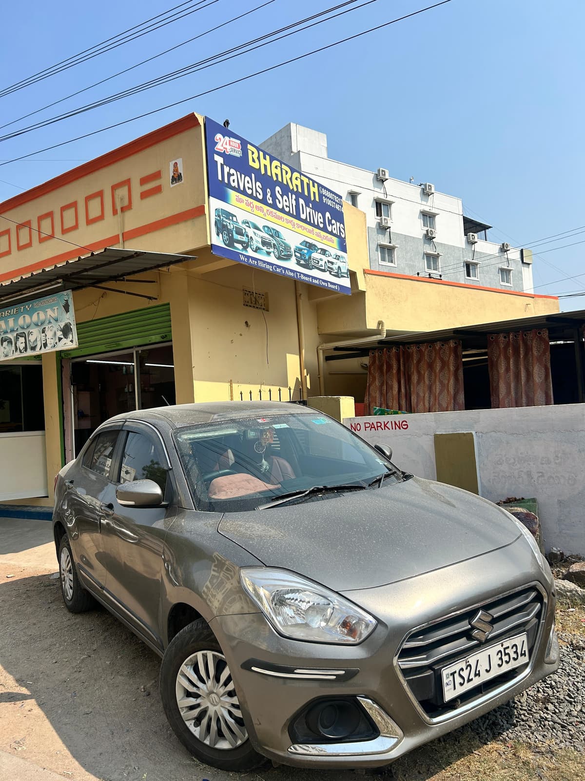 A photo of a Maruti Swift Dzire VXI 2022 - Gray sedan.